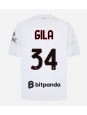 Moške Nogometnih dresov AC Milan Mario Gila #34 Gostujoči 2026-27 Kratki rokavi Moške Nogometnih dresov AC Milan Mario Gila #34 Gostujoči 2026-27 Kratki rokavi